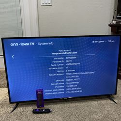Like new Roku smart tv 43”