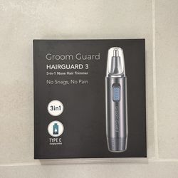 Groom Guard Hairguard 3 Nose Hair Trimmer 3in1