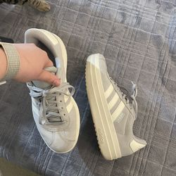Gray Suede Adidas Size W 8.5