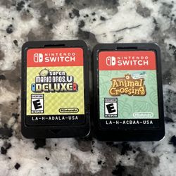 Animal Crossing New Horizons New Super Mario Bros Deluxe Nintendo Switch