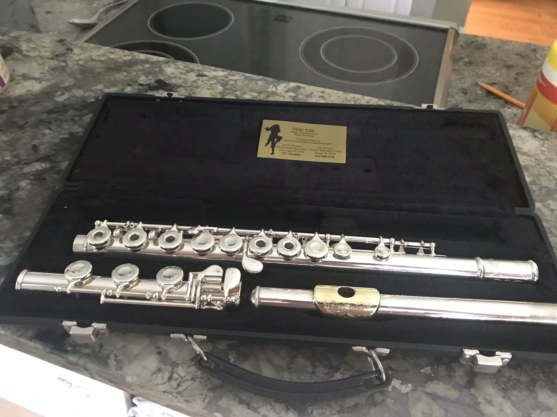 Semi professional silver flute