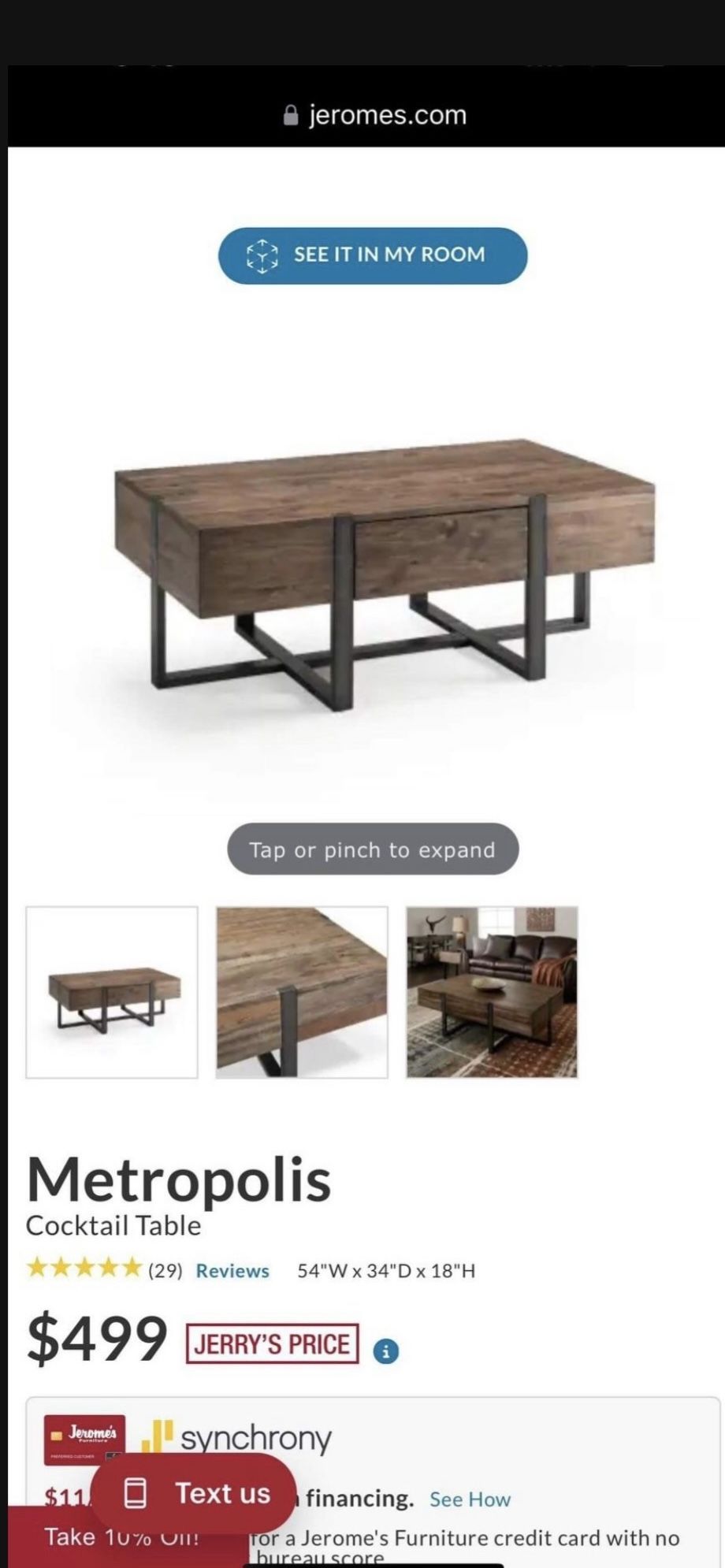 Cocktail Table (Hard Wood)