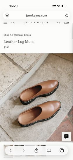Jenni Kayne Oiled Leather Lug Soul Mule, Dark Sand