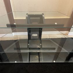 glass 3 layer desk