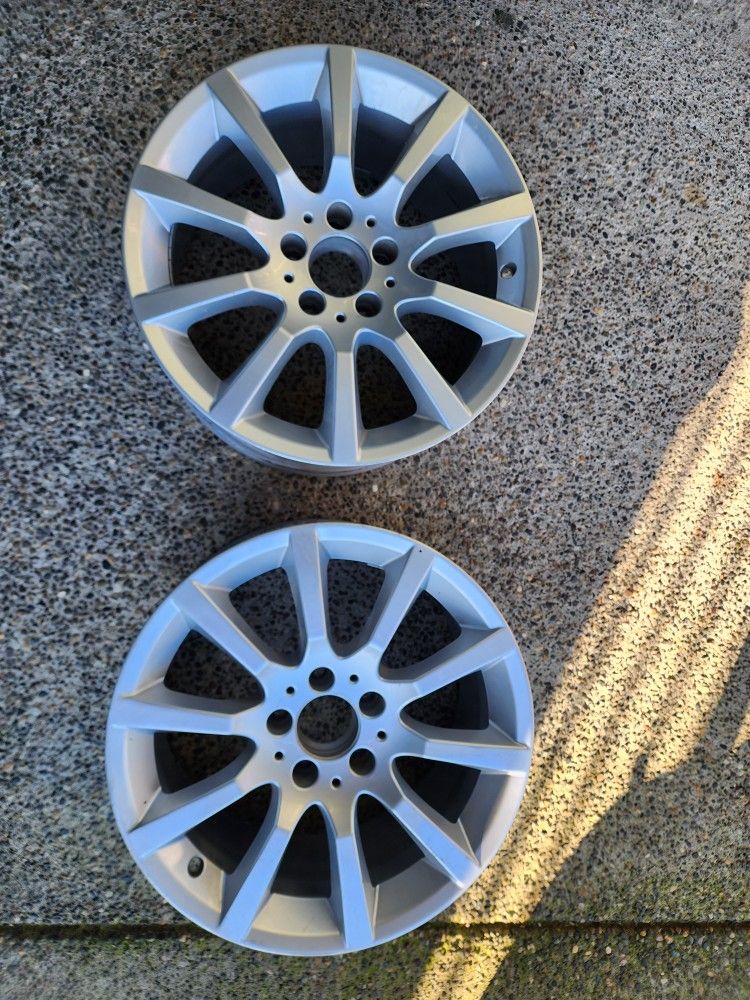 OEM 17" MERCEDES BENZ RIMS WHEELS SET OF 2
