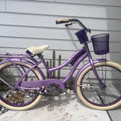 Bike Beach Cruiser Huffy Purple 24”