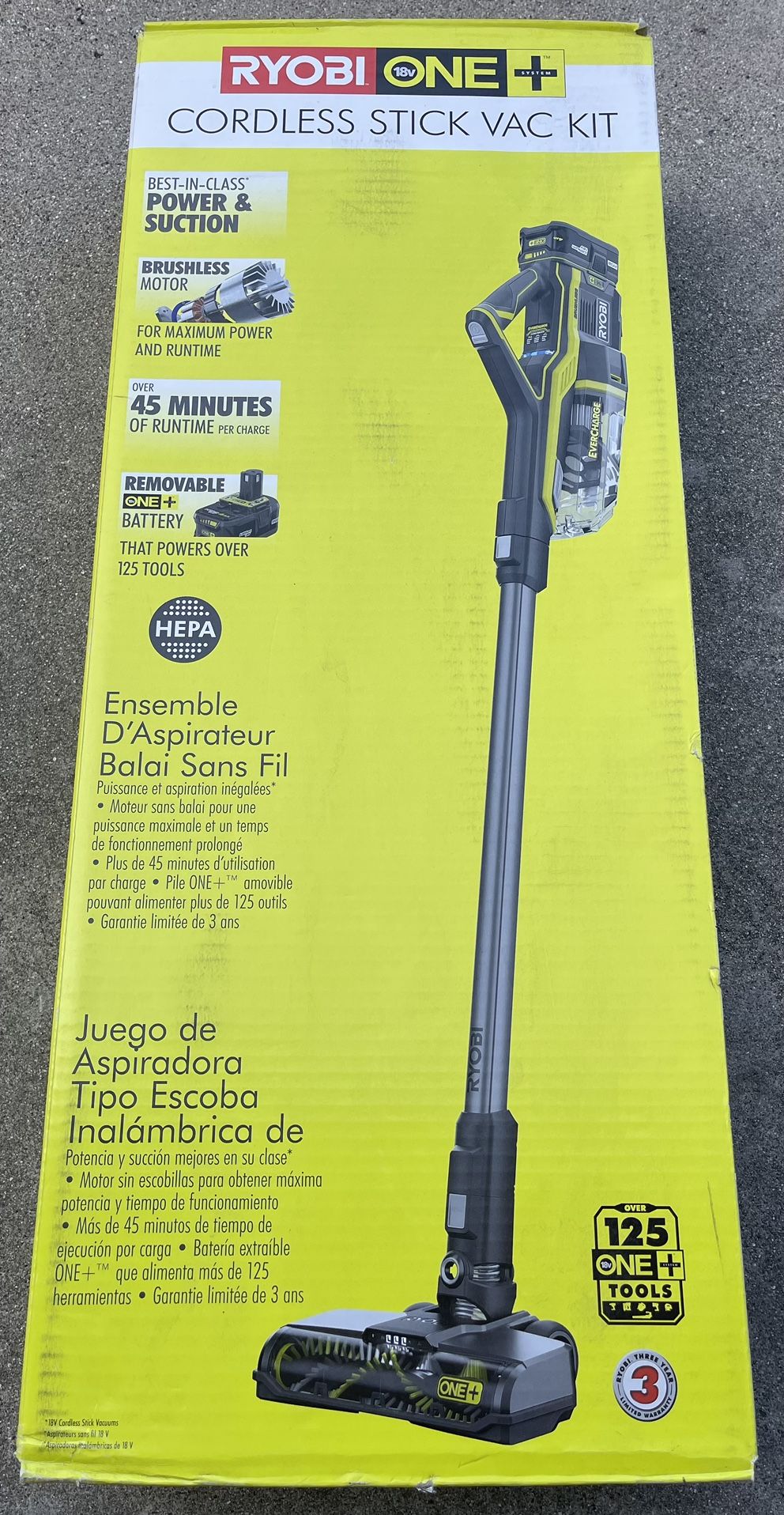 Ryobi Cordless Stick Vacuum Kit P7181K