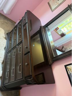 Dresser with mirror