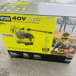 Ryobi 40V 1200 PSI 1.0 GPM Cordless Electric Cold Water Pressure Washer
