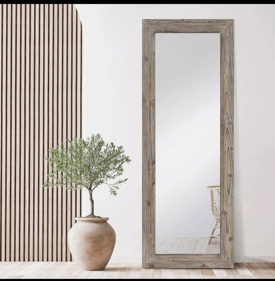 NEW in Box - Heavy Duty Wood Floor Mirror - 5 Available!
