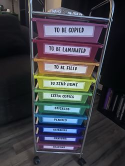 Rainbow 10 Drawer Cart