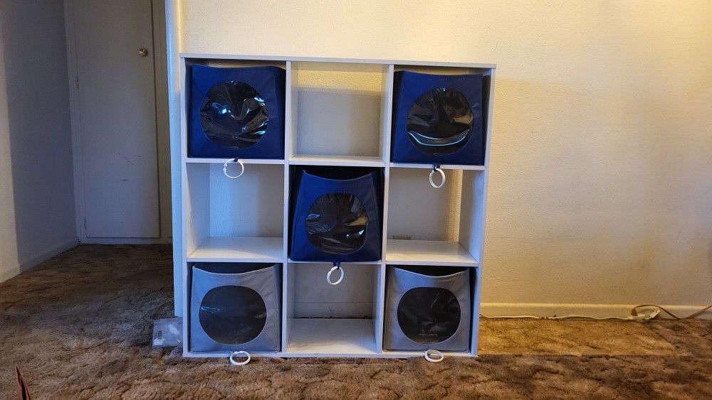 11 Inch Cube Storage With 5 Cloth Storage Cubes