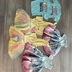 Girls Easter Clothing Tees & Dresses 5/6T