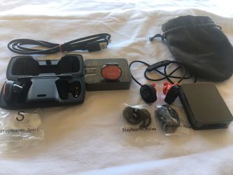 Bose sounds sport free wireless headphones,,,, Bose stay heart +pulse