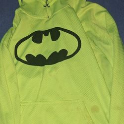 1x High Vis Yellow Batman Logo Hoodie