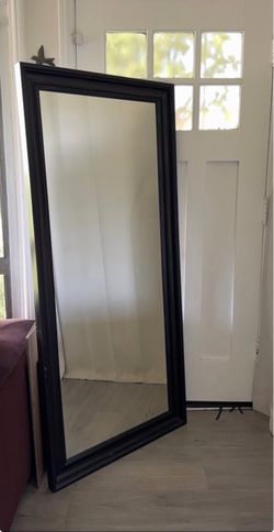 Floor Mirror Black Frame large