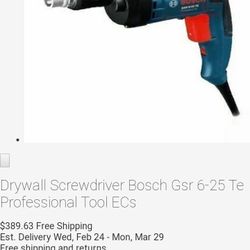 Bosch Drywall. Driver