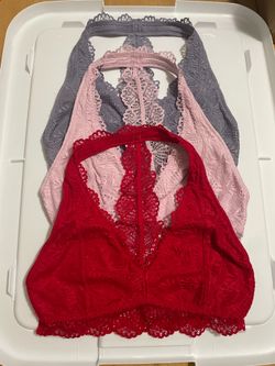 gilly hicks - 3 halter bralettes