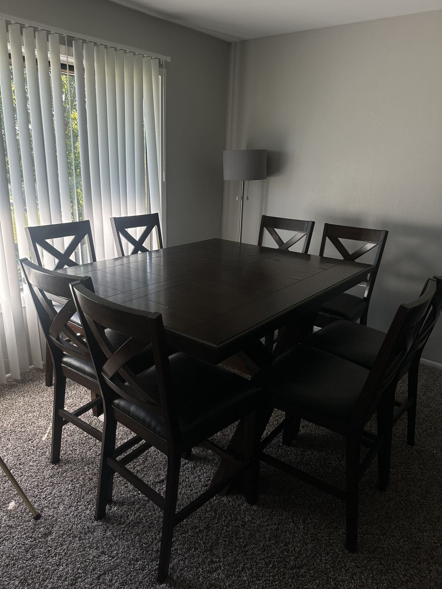 table with 8 chairs