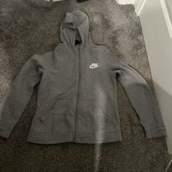 Nike Gray YOUTH LARGE  zip up  Jacket