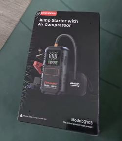 4-in-1 Car Jump Starter with Air Compressor (5000A / 150PSI)