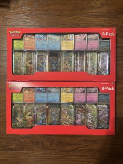Costco Prismatic Evolutions 8- Pack Mini- Tins (8 Available)