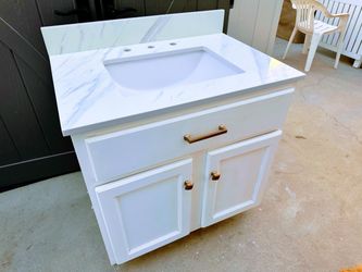 New!! Bathroom sink, solid wood