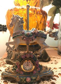 The carousel rose clock limited edition