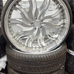 26” STAGGERED FORGED WHEELS RIMS 5x5 + TIRES FOR OBS DONK IMPALA CAPRICE-WE FINANCE