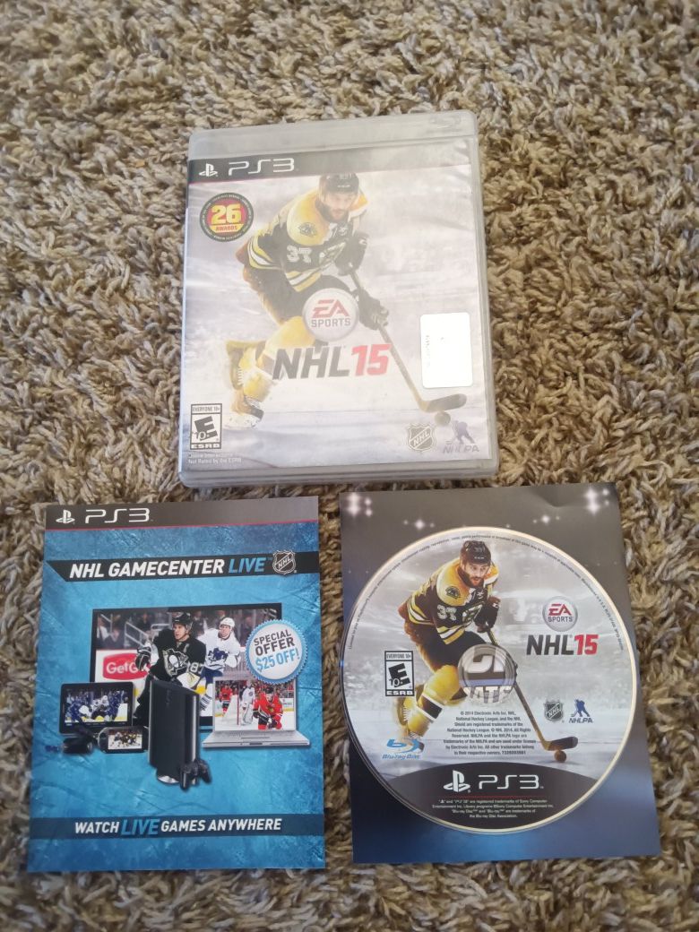 NHL 15 PlayStation 3 PS3 W Box