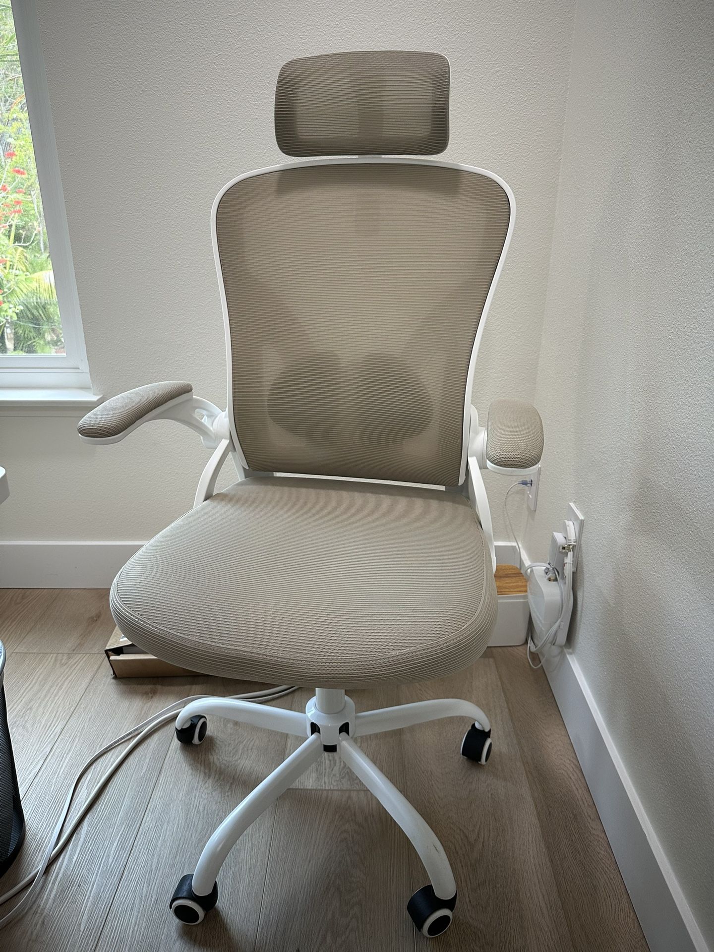 Beige Mesh office Chair