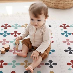 Baby Foam Play Mat, PIHLOG 70”x47” Floor Mats for Kids, Baby Crawling Mat for Baby with Interlocking Floor Tiles, Toddler Play Mat for Indoor and Outd