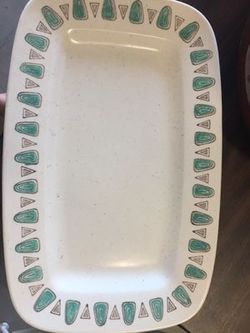 Metlox Poppy Trail Platter & Salt & Pepper Shakers