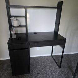 Ikea Dark Wood Small Desk