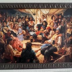 The Band Played On... By Andy Thomas /Giclee On Canvas Artist