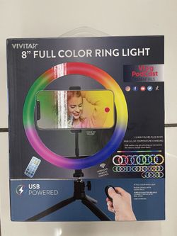 Vivitar 8 inch full color ring light