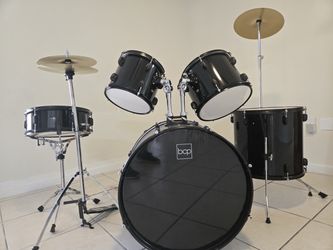 Brand New Complete Black Drum Set – Never Used