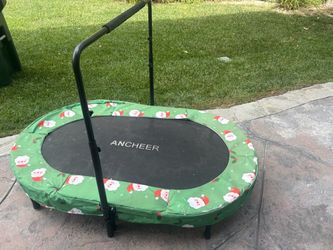 Ancheer Mini double Trampoline with Handlebar