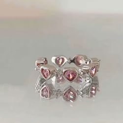 Stainless Steel Heart Ring 
