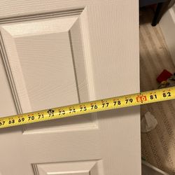 White closet Sliding Doors 80 X 35 Inches 