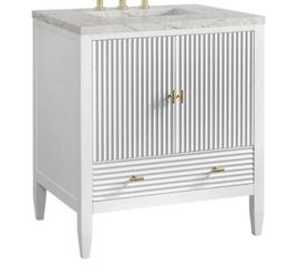 Myrrin 30” Single Bath Vanity in Bright White