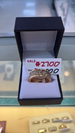 Men’s rose gold 18k Diamond Ring