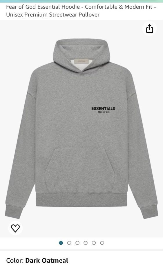 Fear of God Essential Hoodie - Comfortable & Modern Fit - Unisex Premium Streetwear Pullover