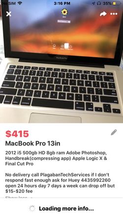 MacBook Pro 2012 13in
