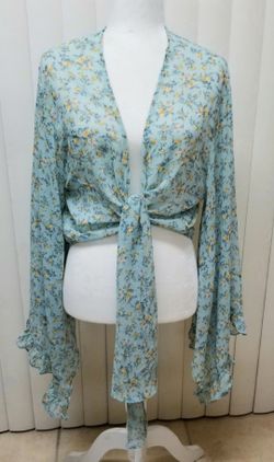 Green Floral Tie Jacket M