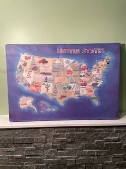 Retro United States  Wall Art