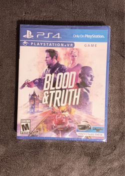 PlayStation 4 VR Game Blood & Truth Sealed New