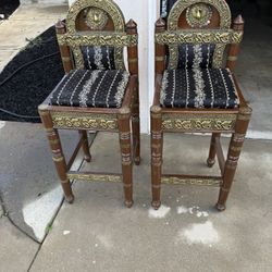 2 Bar Stools ( tall Chairs)