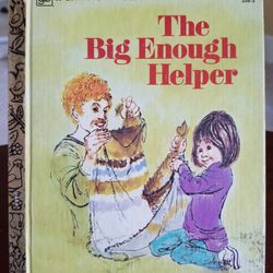 Little Golden Book #208-5 The Big Enough Helper 1979 2nd printing