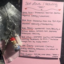 Self-Love/Healing “Spell” In A Jar (keychain)